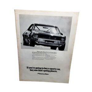 1970 AMC Javelin Road America Racing Print Ad